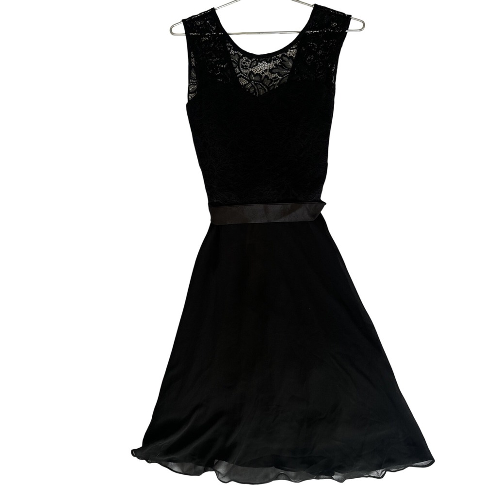 BeryLove Midi Dress‎ Kid's XL Black Lace Grunge Goth Cocktail Formal